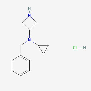 molecular formula C13H19ClN2 B1381628 N-苄基-N-环丙基氮杂环丁-3-胺盐酸盐 CAS No. 1803588-34-2