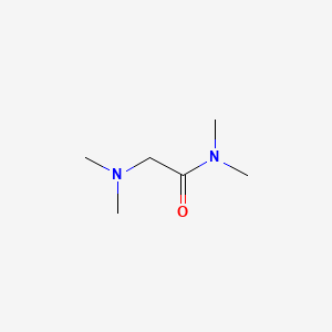 molecular formula C6H14N2O B13816294 Acetamide, 2-(dimethylamino)-N,N-dimethyl- CAS No. 13574-14-6