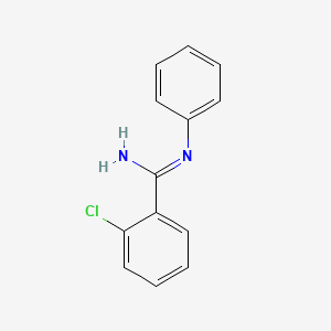 molecular formula C13H11ClN2 B13816439 o-Chloro-N-phenylbenzamidine CAS No. 23564-81-0