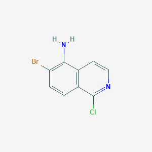6-Bromo-1-chloroisoquinolin-5-amine