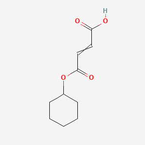 molecular formula C10H14O4 B13816442 4-Cyclohexyloxy-4-oxobut-2-enoic acid CAS No. 46341-50-8