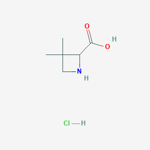 3,3-Dimethylazetidine-2-carboxylic acid hydrochloride