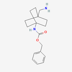 molecular formula C17H24N2O2 B1381649 苄基 4-(氨基甲基)双环[2.2.2]辛烷-1-基氨基甲酸酯 CAS No. 2227272-82-2