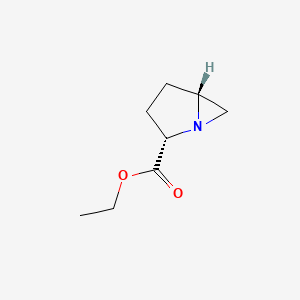 molecular formula C8H13NO2 B13816507 ethyl (2S,5R)-1-azabicyclo[3.1.0]hexane-2-carboxylate 