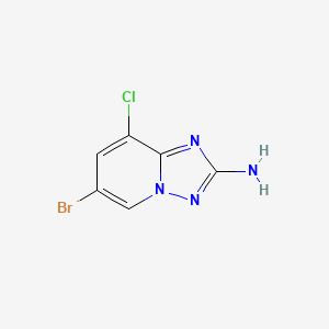 6-Bromo-8-chloro-[1,2,4]triazolo[1,5-a]pyridin-2-amine