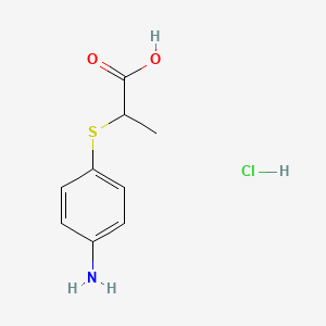 2-[(4-Aminophenyl)sulfanyl]propanoic acid hydrochloride