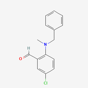 molecular formula C15H14ClNO B1381687 2-[苄基(甲基)氨基]-5-氯苯甲醛 CAS No. 1777430-74-6