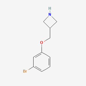 molecular formula C10H12BrNO B1381690 3-[(3-Bromophenoxy)methyl]azetidine CAS No. 1862010-13-6
