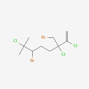 6-Bromo-3-(bromomethyl)-2,3,7-trichloro-7-methyloct-1-ene