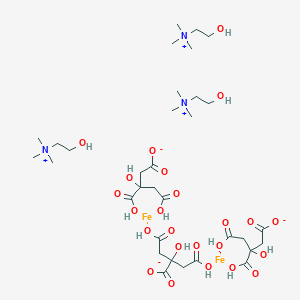 molecular formula C33H63Fe2N3O24 B13816953 Iron(iii)choline citrate 