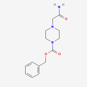 molecular formula C14H19N3O3 B1381697 Benzyl 4-(2-amino-2-oxoethyl)piperazine-1-carboxylate CAS No. 676341-80-3