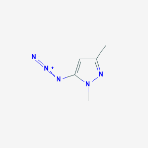 molecular formula C5H7N5 B1381701 5-azido-1,3-dimethyl-1H-pyrazole CAS No. 1909316-92-2