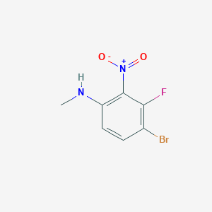 molecular formula C7H6BrFN2O2 B1381703 4-Bromo-3-fluoro-N-methyl-2-nitroaniline CAS No. 1781259-81-1