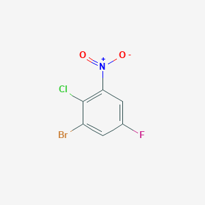 molecular formula C6H2BrClFNO2 B1381705 1-Bromo-2-chloro-5-fluoro-3-nitrobenzene CAS No. 1806970-72-8