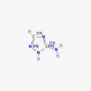 (3,5-13C2,215N)1H-1,2,4-triazol-5-(15N)amine