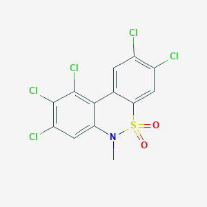 2,3,8,9,10-pentachloro-6-methyl-6H-dibenzo[c,e][1,2]thiazine 5,5-dioxide