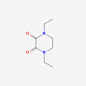 molecular formula C8H14N2O2 B13817170 2,3-Piperazinedione,1,4-diethyl-(9CI) CAS No. 285570-58-3