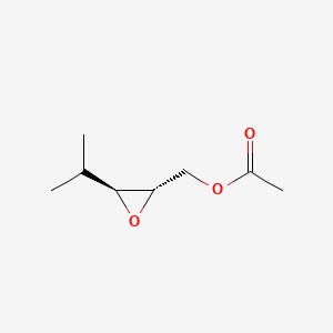 molecular formula C8H14O3 B13817183 [(2S,3S)-3-propan-2-yloxiran-2-yl]methyl acetate 