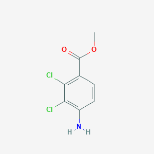 molecular formula C8H7Cl2NO2 B1381719 4-Amino-2,3-dichloro-benzoic acid methyl ester CAS No. 1807013-25-7