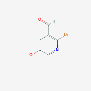molecular formula C7H6BrNO2 B1381725 2-Bromo-5-methoxypyridine-3-carbaldehyde CAS No. 1289177-58-7