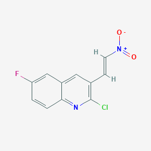 E-2-Chloro-6-fluoro-3-(2-nitro)vinylquinoline