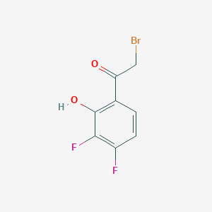molecular formula C8H5BrF2O2 B1381731 2-Bromo-1-(3,4-difluoro-2-hydroxyphenyl)ethanone CAS No. 1621375-69-6