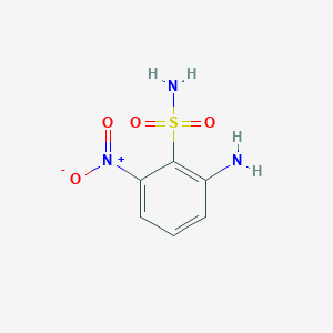 molecular formula C6H7N3O4S B1381735 2-Amino-6-nitrobenzenesulfonamide CAS No. 1261676-63-4