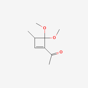 Ethanone, 1-(4,4-dimethoxy-3-methyl-1-cyclobuten-1-yl)-(9CI)