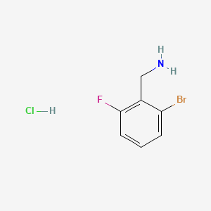 molecular formula C7H8BrClFN B1381747 2-Bromo-6-fluorobenzylamine hcl CAS No. 1214330-90-1