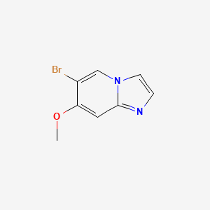molecular formula C8H7BrN2O B1381753 6-Bromo-7-methoxyimidazo[1,2-a]pyridine CAS No. 1427446-76-1