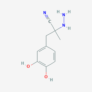 3-(3,4-Dihydroxyphenyl)-2-hydrazinyl-2-methylpropanenitrile