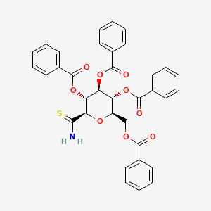 [(2R,3R,4S,5R,6R)-3,4,5-tribenzoyloxy-6-carbamothioyloxan-2-yl]methyl benzoate