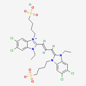 5,6-Dichloro-2-[3-[5,6-dichloro-1-ethyl-3-(4-sulfobutyl)benzimidazol-2-ylidene]propenyl]-1-ethyl-3-(4-sulfobutyl)benzimi