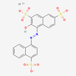 (3-Hydroxy-4-((4-sulpho-1-naphthyl)azo)naphthalene-2,7-disulphonato(3-))aluminium