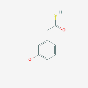 molecular formula C9H10O2S B13817650 2-(3-methoxyphenyl)ethanethioic O-acid 