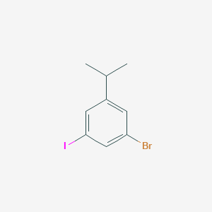 molecular formula C9H10BrI B1381776 1-溴-3-碘-5-异丙基苯 CAS No. 1369835-70-0