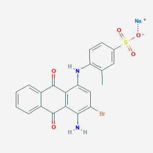 Sodium;4-[(4-amino-3-bromo-9,10-dioxoanthracen-1-yl)amino]-3-methylbenzenesulfonate