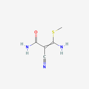 3-Amino-2-cyano-3-methylsulfanylprop-2-enamide