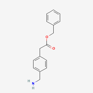molecular formula C16H17NO2 B1381799 Benzyl 2-(4-(aminomethyl)phenyl)acetate CAS No. 175662-70-1