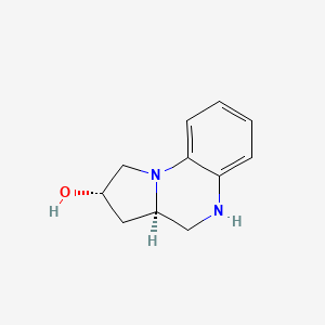 Pyrrolo[1,2-a]quinoxalin-2-ol, 1,2,3,3a,4,5-hexahydro-, (2S,3aR)-(9CI)