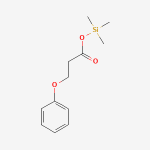 molecular formula C12H18O3Si B13817996 Trimethylsilyl 3-phenoxypropanoate CAS No. 21273-09-6