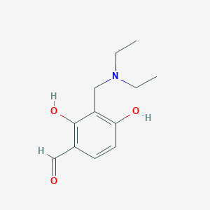 molecular formula C12H17NO3 B13818008 3-[(Diethylamino)methyl]-2,4-dihydroxybenzaldehyde CAS No. 384823-61-4