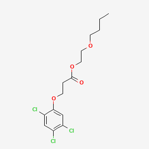 molecular formula C15H19Cl3O4 B13818009 2-Butoxyethyl 3-(2,4,5-trichlorophenoxy)propionate CAS No. 30387-70-3