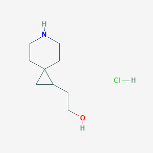 molecular formula C9H18ClNO B1381802 2-(6-Azaspiro[2.5]octan-1-yl)ethanol hydrochloride CAS No. 1956319-30-4