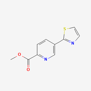 molecular formula C10H8N2O2S B1381815 Methyl 5-(thiazol-2-yl)pyridine-2-carboxylate CAS No. 1809268-33-4