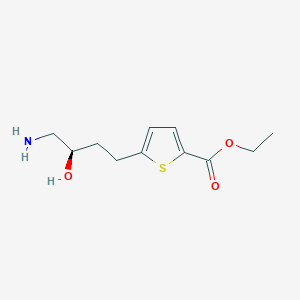 Ethyl 5-[(3R)-4-amino-3-hydroxybutyl]thiophene-2-carboxylate