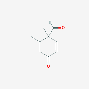 1,6-Dimethyl-4-oxocyclohex-2-ene-1-carbaldehyde