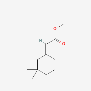 Acetic acid, (3,3-dimethylcyclohexylidene)-, ethyl ester, (2E)-