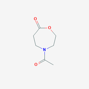 1,4-Oxazepin-7(2H)-one, 4-acetyltetrahydro-(9CI)