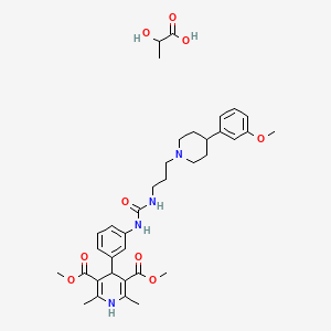 1,4-Dihydro-4-[3-[[[[3-[4-(3-methoxyphenyl)-1-piperidinyl]propyl]amino]carbonyl]amino]phenyl]-2,6-dimethyl-3,5-dimethyl ester-3,5-pyridinedicarboxylic acid